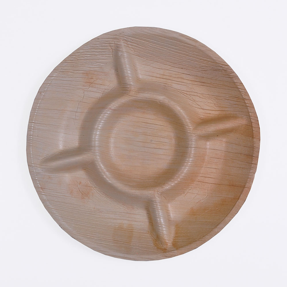 round compartment plate